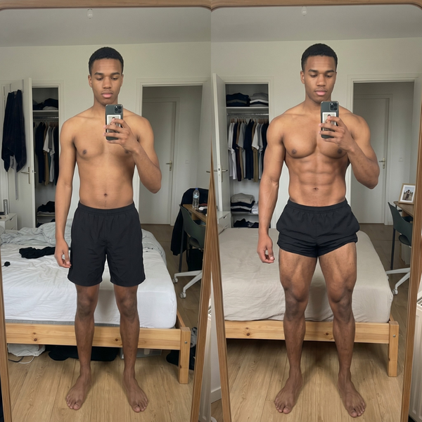 Avant / Après de Kévin, 26 ans