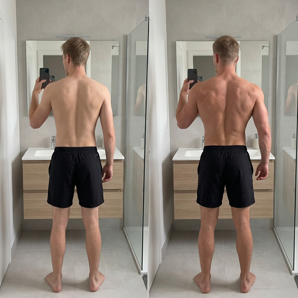 Avant / Après de Lucas, 22 ans